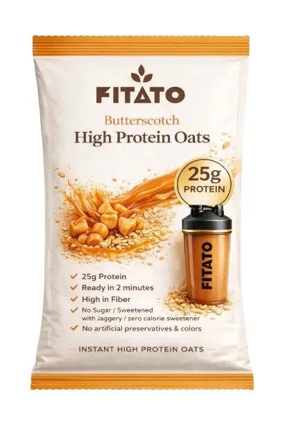 Fitato Butterscotch Oats packaging