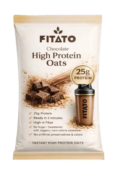 Fitato Chocolate Oats packaging