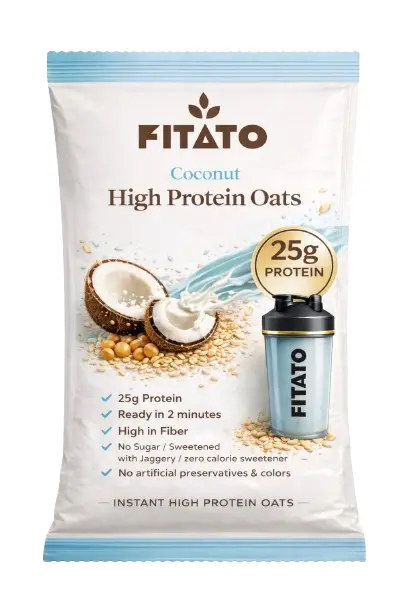Fitato Coconut Oats packaging